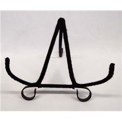 Yarn Covered Wrought Iron Plate Stand
