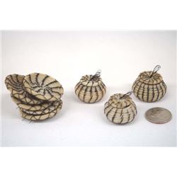 Native American Navajo Miniature Horsehair Baskets