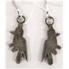 Image 2 : Zuni Sterling Silver Inlay Bird Earrings
