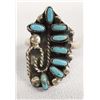 Image 1 : Zuni Sterling Petit Point Turquoise Ring, Size 5