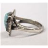 Image 2 : Native American Navajo Silver Turquoise Ring, Sz 7