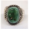 Image 1 : Navajo Sterling Silver Turquoise Ring, Size 9.5