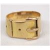 Image 1 : 14K Gold Buckle Ring, Size 9.5
