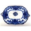 Image 2 : Antique Flow Blue Covered Dish