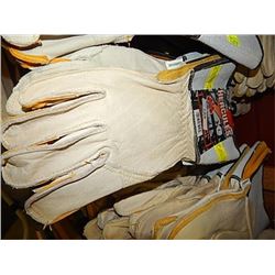 HERCULES LEATHER WORK GLOVES - NEW - L