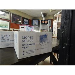 BATHROOM VENT FAN - 70CFM PERFORMANCE - UP TO 75 SQFT