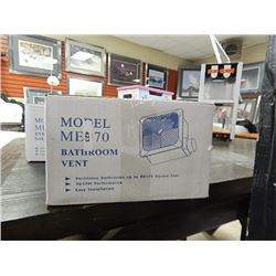 BATHROOM VENT FAN - 70CFM PERFORMANCE - UP TO 75 SQFT