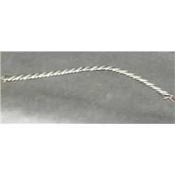 BRACLET - SAN MARCO DESIGN BRACELET WITH DIAMONDS SET IN STERLING SILVER  - 1/4" WIDE - RETAIL ~$350