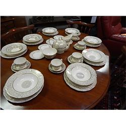 VINTAGE CREAMPETAL DISH SET - 49 PC