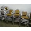 Image 1 : 29 Aluminum Stack Chairs - 29 Times the Money