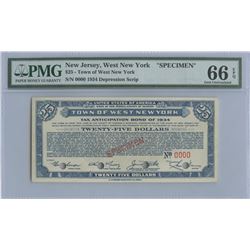 $25 depression Scrip