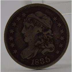 1835 Capped bust Half Dime