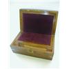 Image 1 : A WALNUT WRITING SLOPE, Victorian, brass bound, fitted interior, width 40cm  30-40...