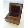 Image 1 : A WALNUT WRITING SLOPE, Victorian, brass escutcheon, fitted interior, width 30cm  20-30...