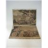 Image 1 : A PAIR OF COMMEMORATIVE PRINTS, Treaty of Amiens 1802, Napoleon and George III, Triumphal car, an...