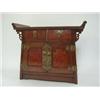 Image 1 : A WOODEN KHODANZA, 20th Century, silk lined drawers, width 23cm  30-40...