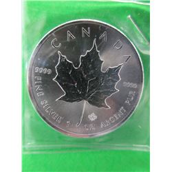 1 Oz. - .9999 Fine Silver "Canada Maple Leaf" Coin