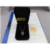 Image 2 : .90 CTW Emerald & Diamond Heart Necklace