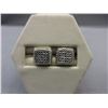 Image 1 : New -  .925 Silver & Pave Set Diamond Earrings