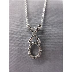 Diamond Set "XO" Necklace