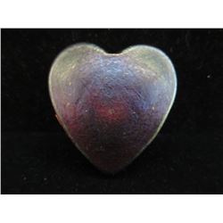 Signed - "Robert Held" art glass heart