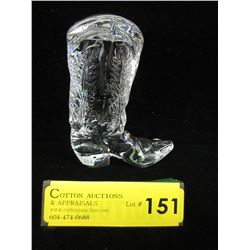 Signed - Ralph Lauren crystal cowboy boot