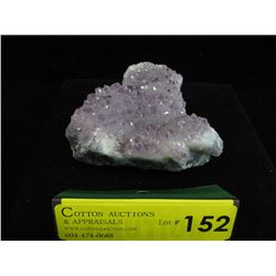 Amethyst crystal rock formation