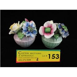 2 English Bone China Florals