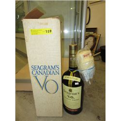 Seagram's display bottle with spout