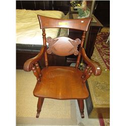 Vintage wood rocking chair
