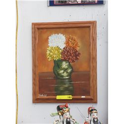 Acrylic still life on board