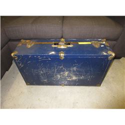 Vintage metal trunk
