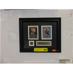 Framed "Bobby Orr" memorabilia