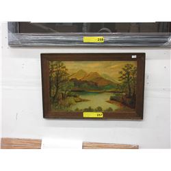 Oil painting on board