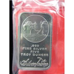 5 Troy Oz. "Silver Towne" .999 Silver Bar