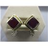 Image 1 : New - Ruby & Diamond-set Earrings