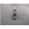 Image 1 : Diamond-set initial "C" Pendant set