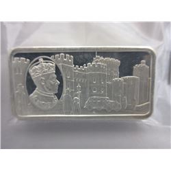 2.08 Troy Oz. "Proof Quality" .925 Silver Art Bar
