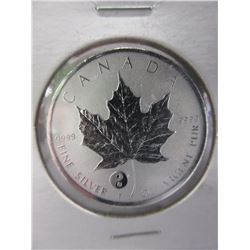 1 Troy Oz. - .9999 Silver CDN Maple Leaf Coin