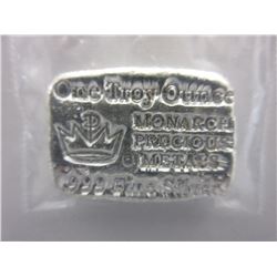1 Troy Oz. - Monarch Precious Metals Silver Bar