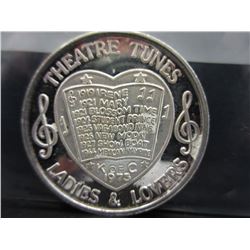 1975 Silver Round with Theatre Tunes motif