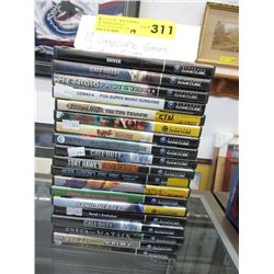 19 GameCube games in original boxes