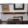 Image 1 : Pine shelf with pegs - used