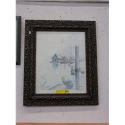 H. J. DeRuiter pencil signed print