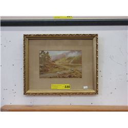 Vintage print of Scotland