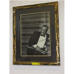 Framed print of a Jazz musician