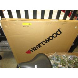 Unassembled hutch with doors