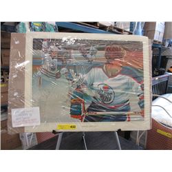 Gretzky Oilers Lithograph by Bret "Lynch"