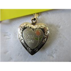 Delicate 14 KT Gold chain with Gold Filled locket