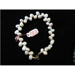Potato Pearl bracelet - Gold Filled clasp